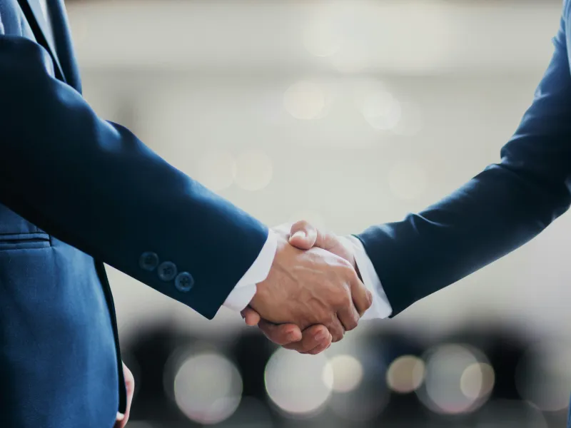 Professional business partnership and advisory illustration